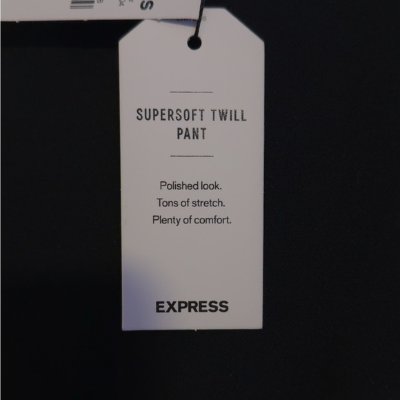 NWT Express Supersoft Twill pant- Black - Picture 5 of 5